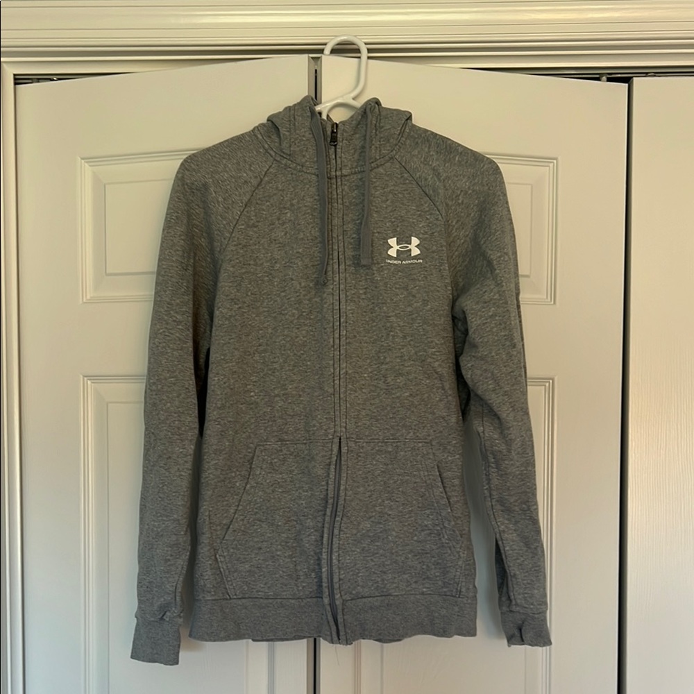 Under Armour Gray Zip-Up Hoodie